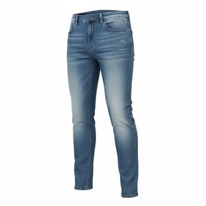 RNZ Stretch Denim Jeans Mens 36x32 Light Wash Faded Slim Straight Cotton Blend